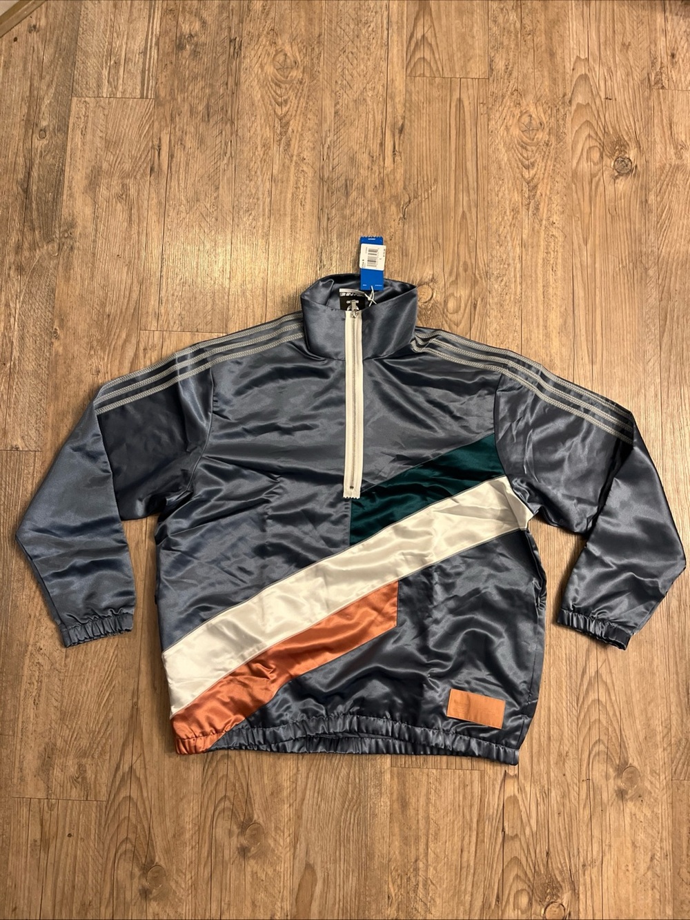 NWT Adidas Bristol Studio SS19 Track Jacket Multi Color Half Zip DY3255 Size L